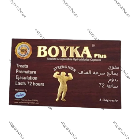 Boyka Plus Power Capsule - Tadalafil & Dapoxetine Hydrochloride Capsules for Premature Ejaculation, lasts up to 72 hours