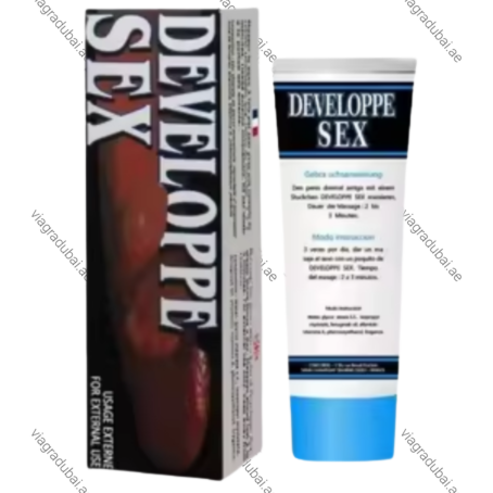 Developpe Sex Delay cream tube and box - Male delay gel