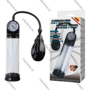 Electric Men Penis Gauge Pump with pressure gauge and box - Vacuum enlargement pump