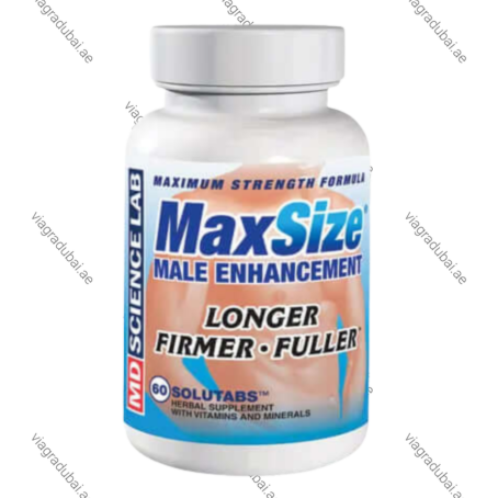 MaxSize Male Enhancement white bottle - Penis enlargement supplement