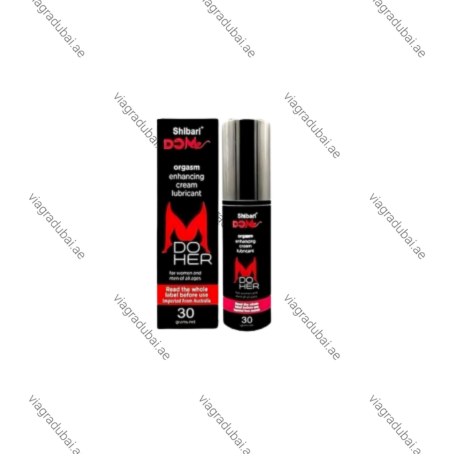 Shibari DoHer Orgasm Enhancing Cream Lubricant box and bottle - Female pleasure cream