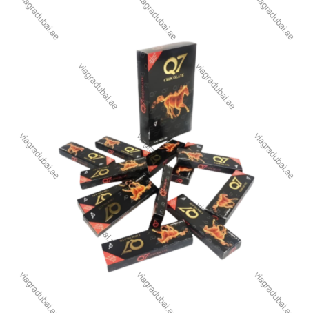 Q7 Chocolate for Men black box and sachets - Male performance chocolate
