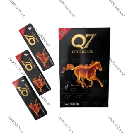 Q7 Chocolate for Men black box and sachets - Male performance chocolate