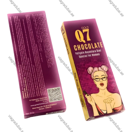 Q7 Chocolate for Women maroon box - Female libido enhancement chocolate