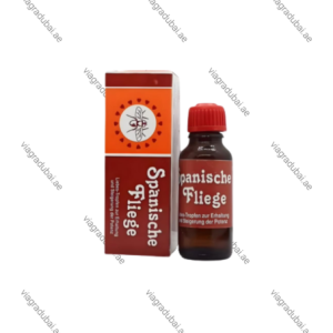 Spanish Fly Female Sex Drops brown bottle and orange box - Female arousal drops