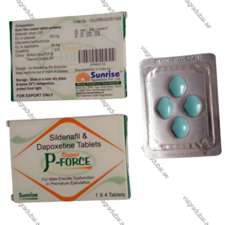 Super P Force Tablets white box - Sildenafil & Dapoxetine combo