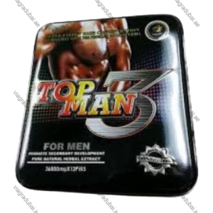 Top Man 3 Power Capsule black tin - Male enhancement supplement