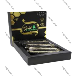 VIP Gold Herbs Honey black box with herbal sachets - Male vitality honey