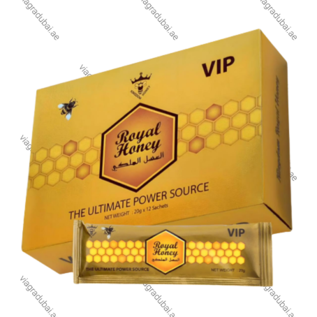 VIP Royal Honey yellow box and sachet - Royal honey male power supplement