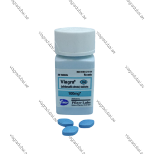 Viagra 100mg sildenafil citrate prescription medicine plastic white bottle containing 30 tablets from Pfizer Labs