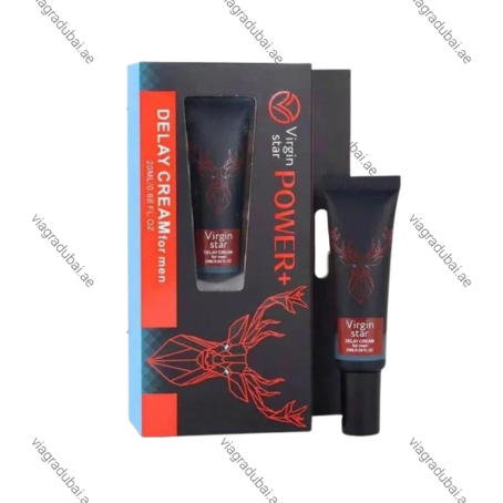 Virgin Star Power delay cream tube and box - Male delay gel